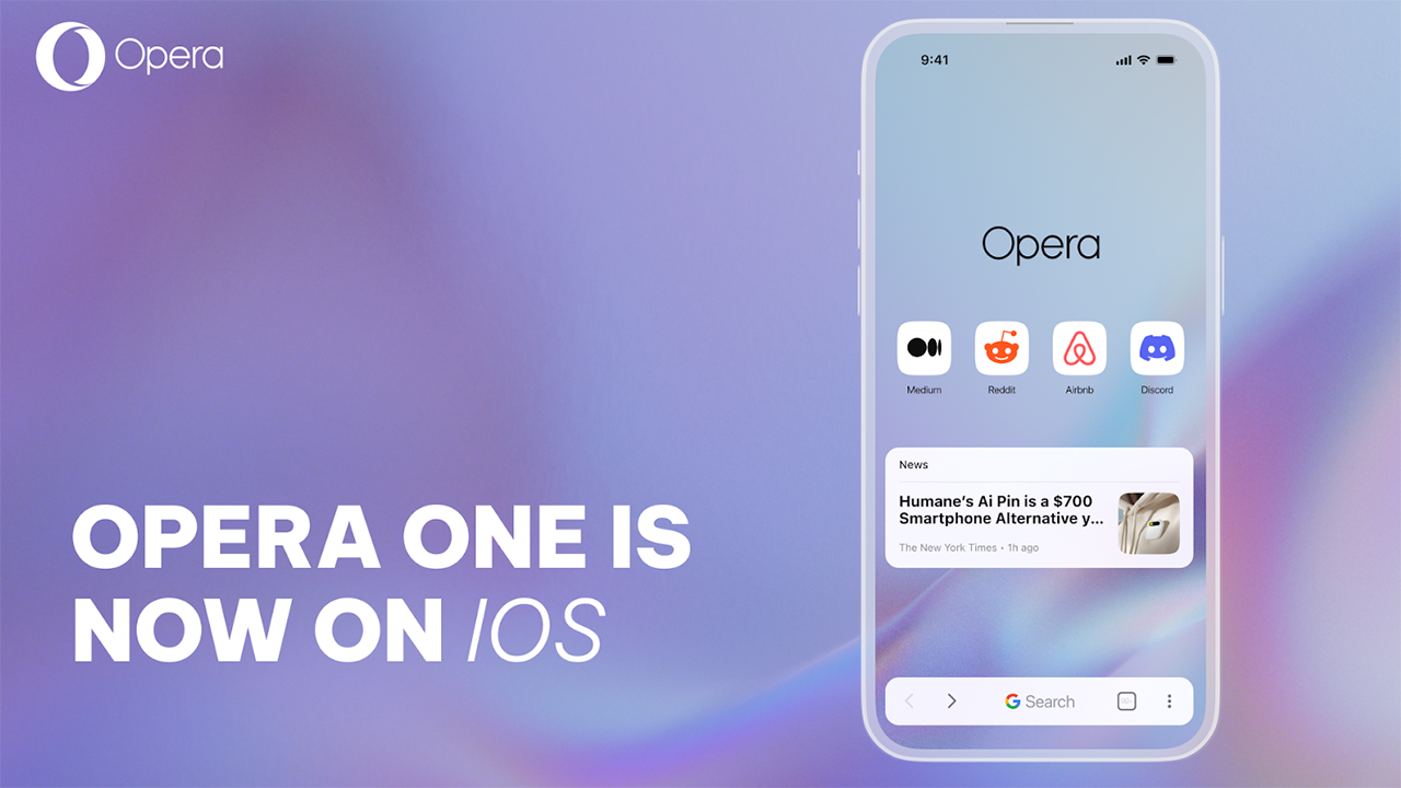 AI Powered Opera One Launches On IOS With Redesigned UI Free VPN And