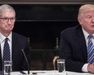 Donald Trump has been trying to convince Tim Cook to assemble iPhones in the USA. (Source: Sky News)