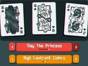 Pictured: Deck customization for Balatro, featuring popular horror indie game Slay the Princess (Image Source: In-game screenshot of Balatro)