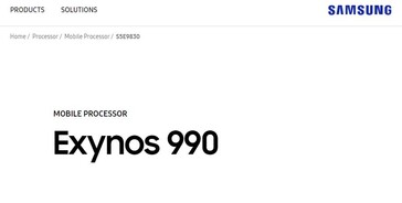 The Exynos 990 is the Exynos 9830.