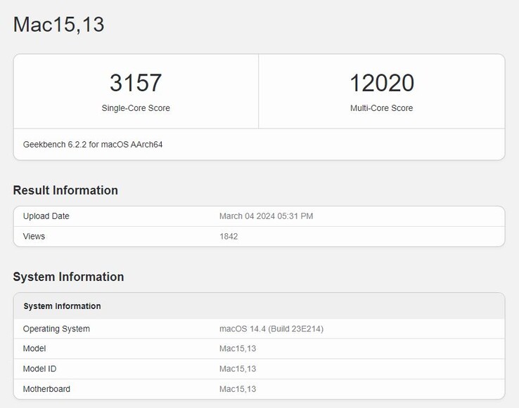 M Powered Macbook Air Benchmarks Surface Up To Faster Than M