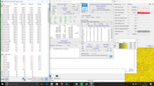 Stress: Prime95 on all cores - fluctuations from 2.8 to 3.4 GHz at max. 95 °C