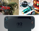 Zelda and Metroid Prime remastered titles on Switch 2 (Image source: Nintendo of America)