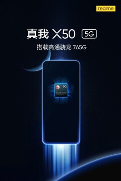 Realme X50 5G teaser reveals it will be powered by the new Snapdragon 765G. (Source: Indiashopps)