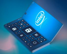 A rendered imagining of Intel's latest folding smartphone patent. (Source: LetsGoDigital)