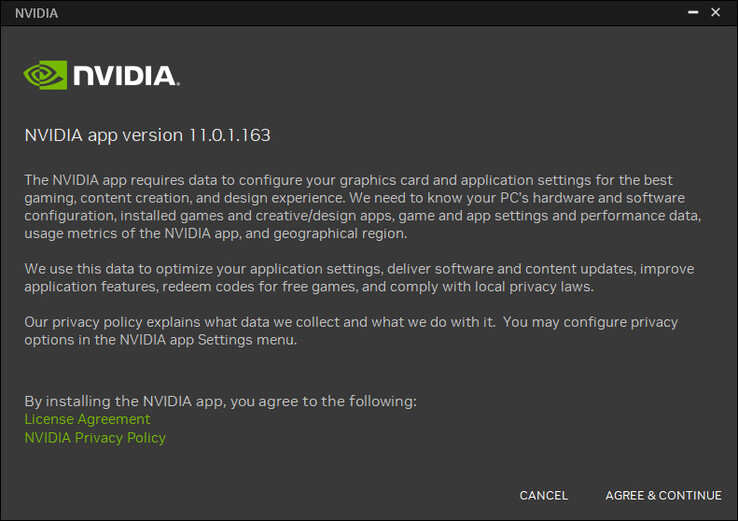 Nvidia app official release finally available (Image source: Own)