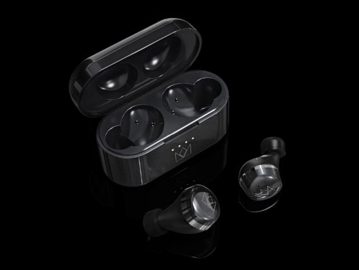 Noble Audio Falcon Max earbuds ship with a USB-C charging case. (Source: Noble Audio)