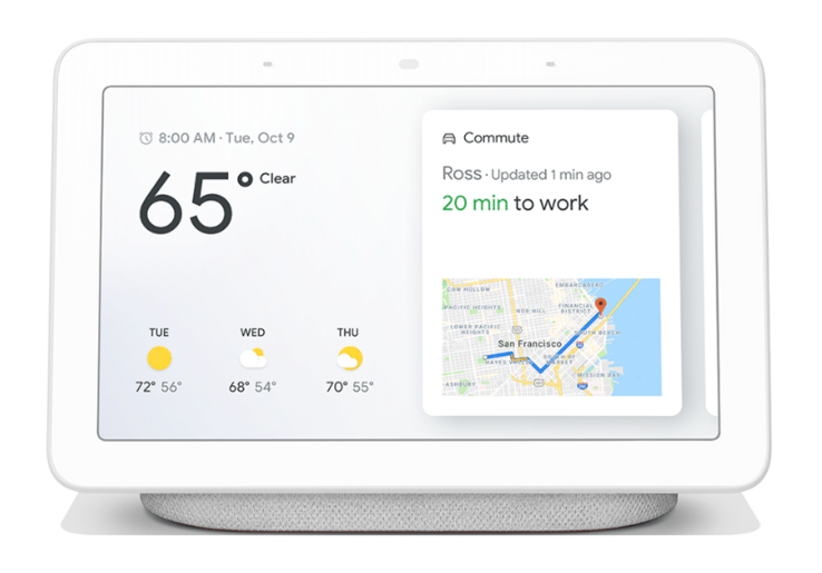 The Google Home Hub would be perfect for video calls; except it doesn't include a camera. (Source: Google)