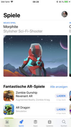 App Store with a new design