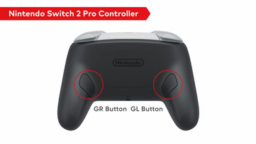The Nintendo Switch 2 Pro Controller has customizable back buttons. (Image source: Nintendo)
