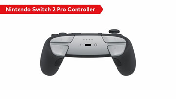 The Nintendo Switch 2 Pro Controller is a mix of black and white. (Image source: Nintendo)