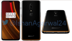 A purported render of the OnePlus 6T McLaren Edition looks fairly mild. (Source:@IshanAgarwal24)