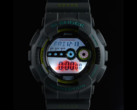 The Casio G-Shock x Suzuki GD-100 collab watch sports a custom backlight featuring the Jimny rhino emblem. (Image source: Autorimessa)