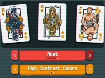Pictured: Deck customization for Balatro, featuring survival indie game Rust (Image Source: In-game screenshot of Balatro)
