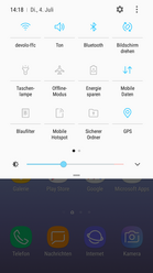 Samsung Galaxy J5 (2017): quick settings