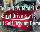 Model Y Juniper drives on FSD 13 in first demo (Image source: Jordan Camina/X)