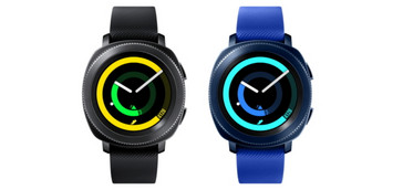 The Gear Sport comes in black and blue colors. (Source: Samsung)