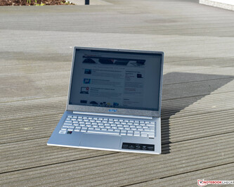 Acer Swift 3 SF313-52-71Y7 in bright sunlight