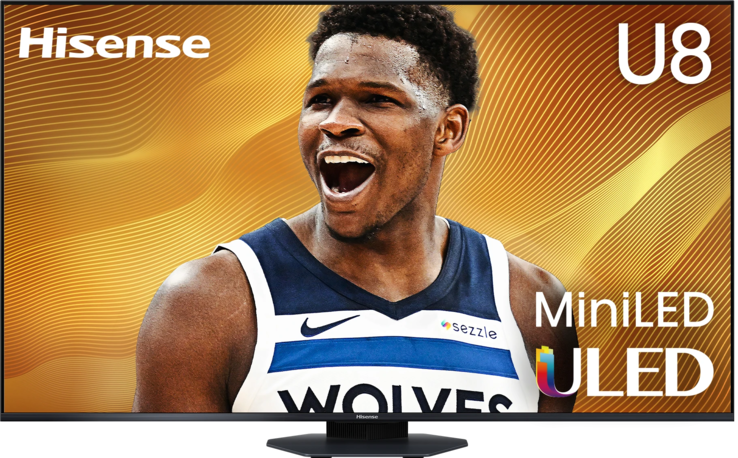 The Hisense U8QG Mini LED TV has been released in the US. (Image source: Hisense)