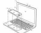 Apple's patented design for a iPhone/laptop hybrid. (Source: USPTO)