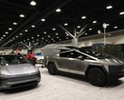 Tesla vehicles on display at the Vancouver Auto Show before the company was kicked out (Image source: Nick Procaylo /10107479A)