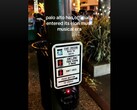 A TikTok (screenshot) showing the hacked crosswalk button in Palo Alto. (Image source: rosecampau on TikTok)