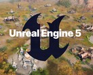 Unreal Engine 5 logo seen on Age of Empires 4 map (Image source: Xbox Gaming, Epic Games with edits)