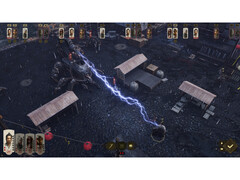 A screenshot from Shadow of the Road that showcases the turn-based combat in the game. (Image Source: Steam)