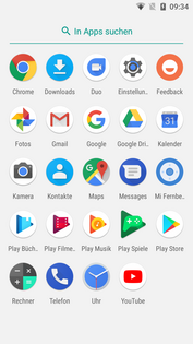 Android One main menu