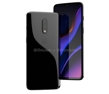 Some more shots of the latest "OnePlus 7" render. Source: PriceBaba
