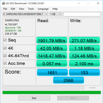 AS SSD (pre-Samsung NVMe driver)