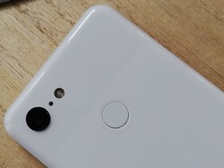 A look at the back of the Google Pixel 3 with its single camera and fingerprint sensor