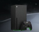 The Xbox Series X Galaxy Black 2TB disc edition pictured