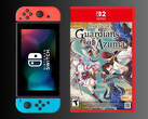 Rune Factory Guardians of Azuma Switch 2 Edition next to Switch console (Image source: Best Buy with editing)