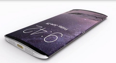 A concept rendering of a curved iPhone 8. (Source: TechConfigurations)