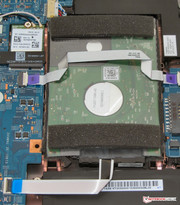 A conventional, 2.5-inch hard drive is also installed.