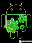 Little green Android man