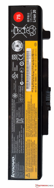 The battery can be swapped out with a higher-capacity one.