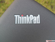 The distinctive ThinkPad-Logos on the display lid and the base...