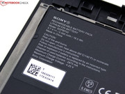 Sony uses a standard 18.5 watt hour, lithium ion battery.