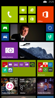 There's a lot of room on the Lumia 1520's home screen.