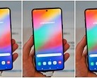 Several renders of the Samsung Infinity-O display. (Source: Twitter)