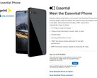 A screenshot of Best Buy's landing page for the Essential Phone. (Source: BestBuy.com)