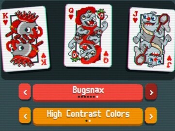 Pictured: Deck customization for Balatro, featuring popular indie game Bugsnax (Image Source: In-game screenshot of Balatro)
