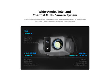 The drone has a thermal-vision camera (Image source: Fimi)