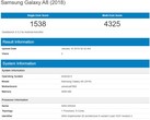 Samsung Galaxy A8 (2018) listed with Android Pie onboard (Source: Geekbench Browser)