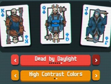 Pictured: Deck customization for Balatro, featuring multiplayer slasher indie Dead by Daylight (Image Source: In-game screenshot of Balatro)