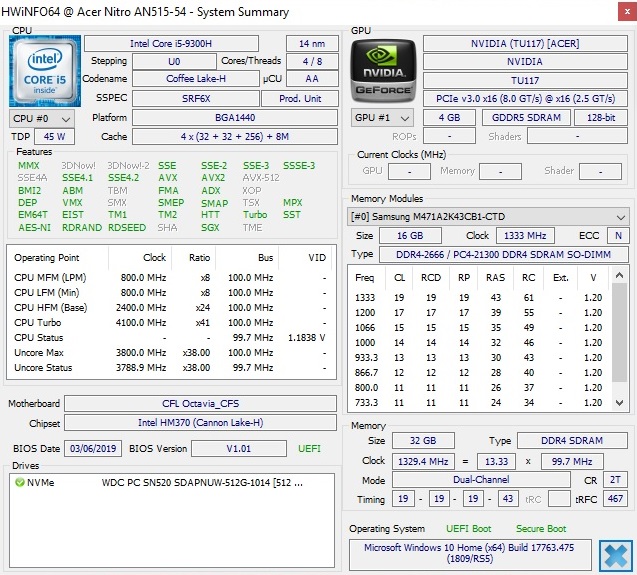 Nvidia GeForce GTX 1650 Laptop GPU 