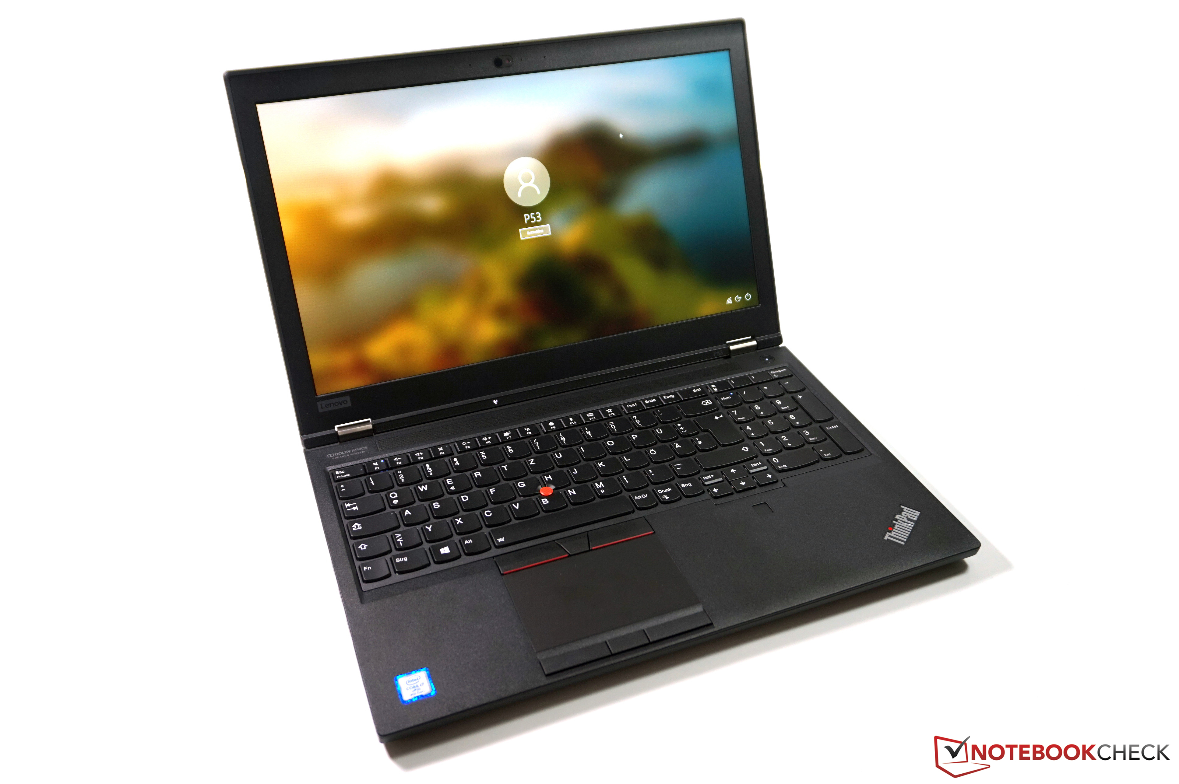 Lenovo ThinkPad P53 in Review: Classic workstation with a lot of ...
