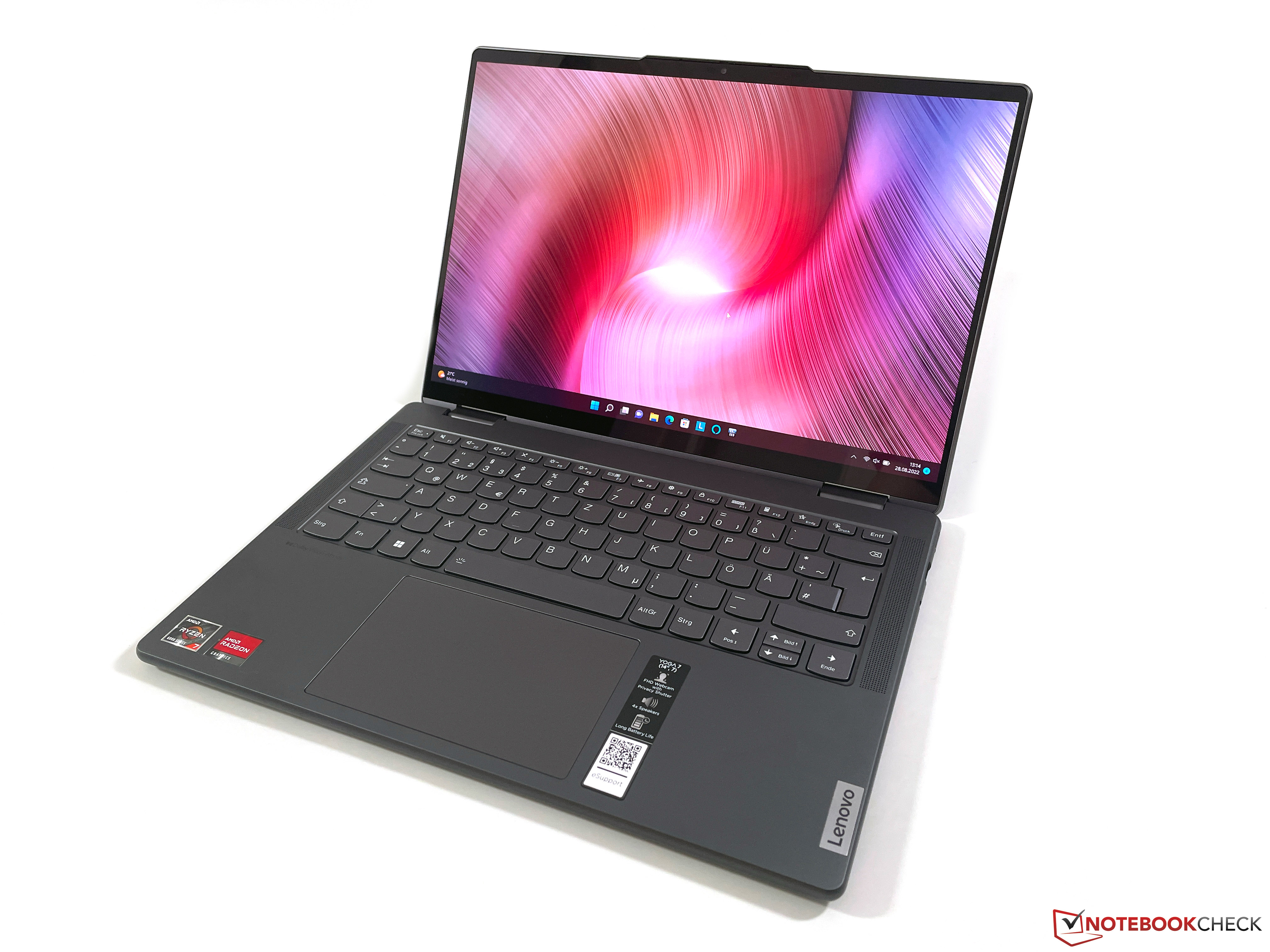 Lenovo Yoga 7 14 G7 Review Multimedia Convertible Shines With Amd Ryzen 7 6800u Notebookcheck Net Reviews